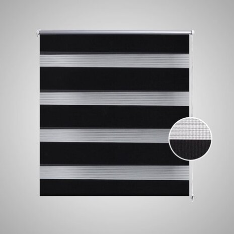Duo Rolgordijn 70x120cm Zwart 3