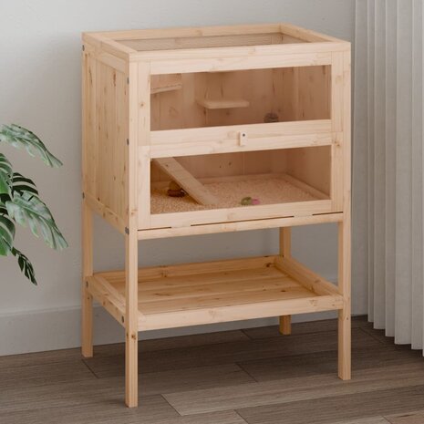 Hamsterkooi 55x40x80 cm massief vurenhout 2