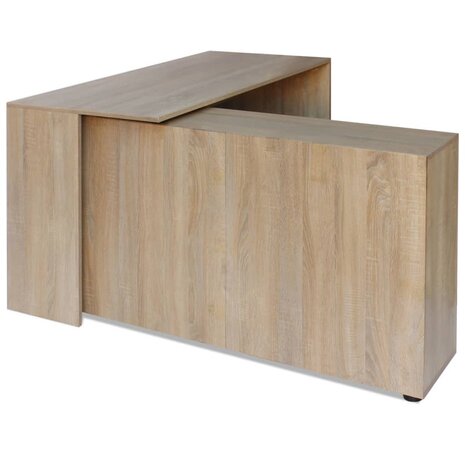 Eettafel 140x80x75 cm eikenkleurig 4