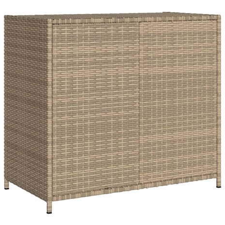 Tuinkast 83x45x76 cm poly rattan beige 9