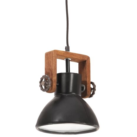 Hanglamp industrieel rond 25 W E27 19 cm zwart 2