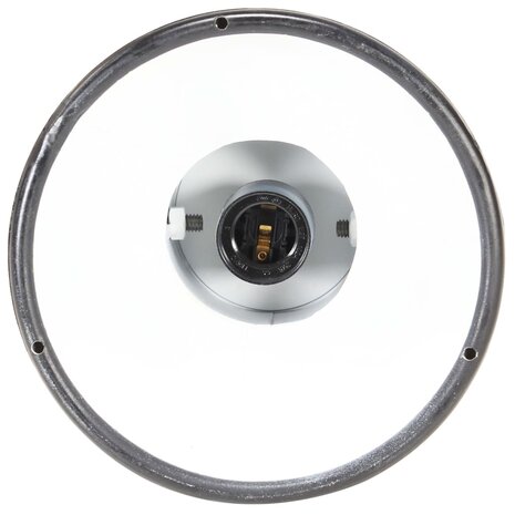 Hanglamp industrieel rond 25 W E27 19 cm zwart 8