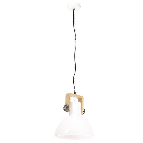 Hanglamp industrieel rond 25 W E27 30 cm wit 5