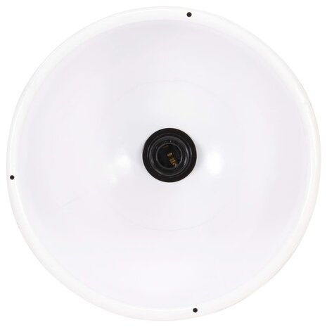 Hanglamp industrieel rond 25 W E27 30 cm wit 8