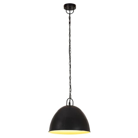 Hanglamp industrieel vintage rond 25 W E27 31 cm zwart 2