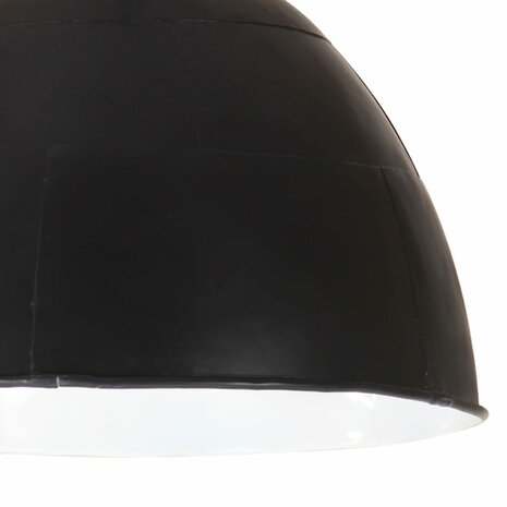 Hanglamp industrieel vintage rond 25 W E27 31 cm zwart 6