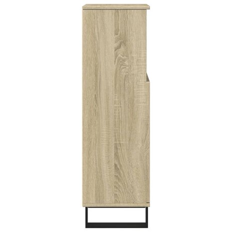 Badkamerkast 30x30x100 cm bewerkt hout sonoma eikenkleurig 5
