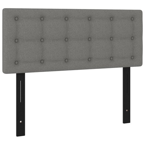 Hoofdbord 100x5x78/88 cm stof donkergrijs 2