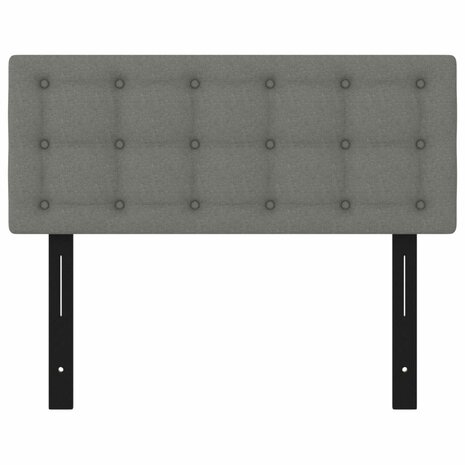 Hoofdbord 100x5x78/88 cm stof donkergrijs 3