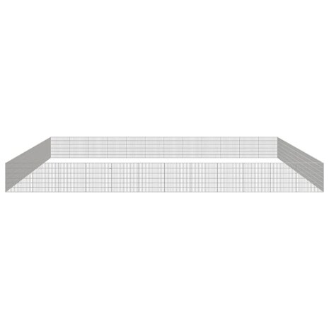 Dierenverblijf 48 panelen 54x60 cm gegalvaniseerd ijzer 3