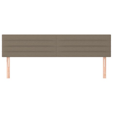 Hoofdborden 2 st 80x5x78/88 cm stof taupe 3