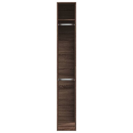 Kledingkast 30x50x200 cm bewerkt hout bruin eikenkleur 4