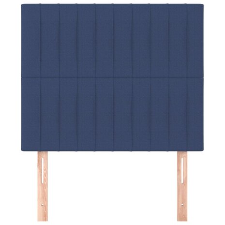 Hoofdborden 2 st 90x5x78/88 cm stof blauw 3