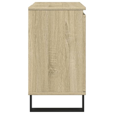 Badkamerkast 58x33x60 cm bewerkt hout sonoma eikenkleurig 4