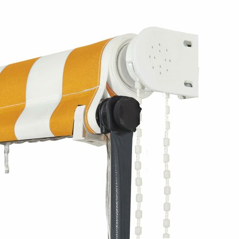 Luifel uittrekbaar met LED 250x150 cm geel en wit  7