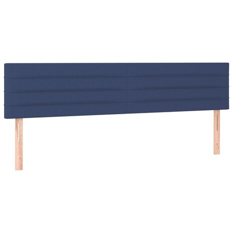 Hoofdborden 2 st 80x5x78/88 cm stof blauw 2