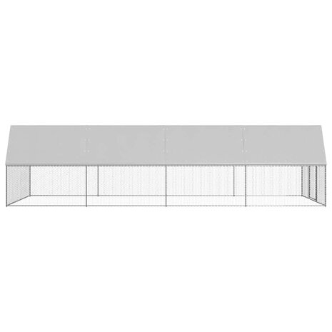 Kippenhok 3x8x2 m gegalvaniseerd staal 3