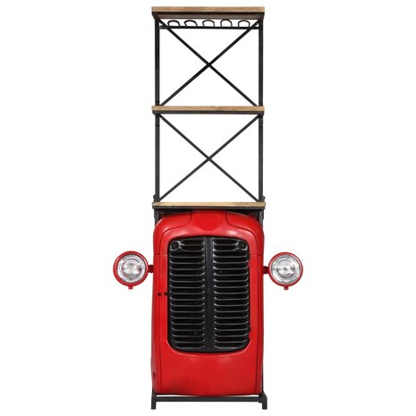 Wijnkast tractor 49x31x172 cm massief mangohout 2