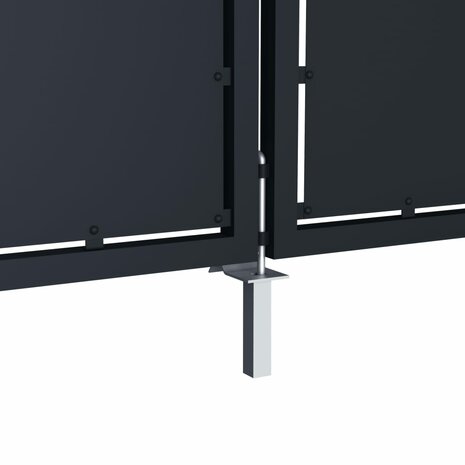 Poort 350x150 cm staal antraciet 4