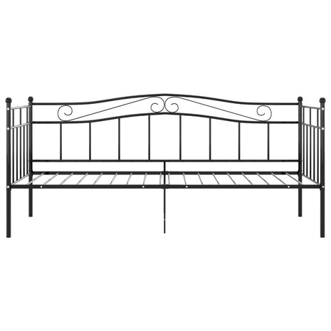 Slaapbankframe metaal zwart 90x200 cm 4