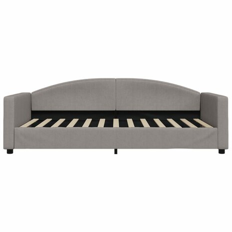 Slaapbank 100x200 cm stof taupe 3