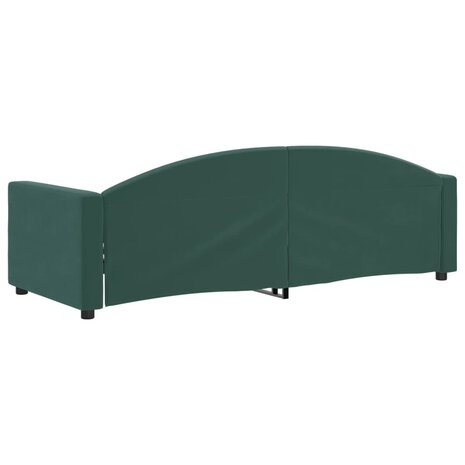 Slaapbank 80x200 cm fluweel donkergroen 5