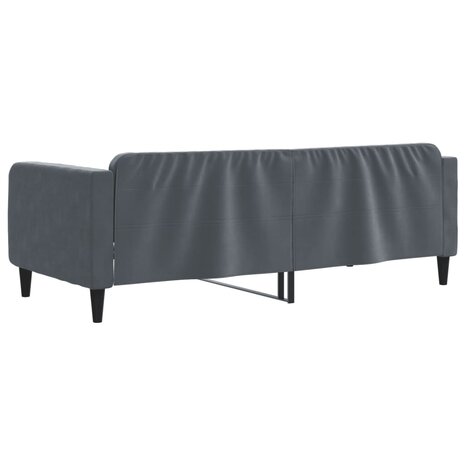 Slaapbank 90x200 cm fluweel donkergrijs 5
