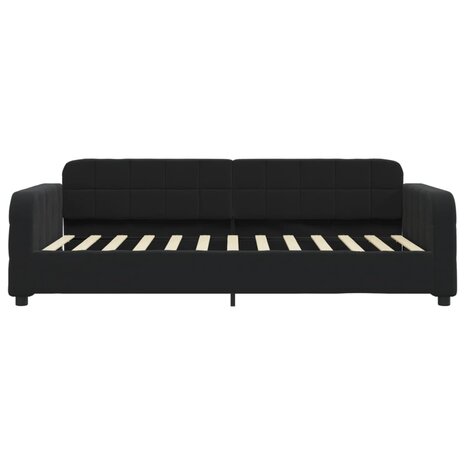 Slaapbank 80x200 cm fluweel zwart 3
