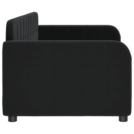 Slaapbank 80x200 cm fluweel zwart 4