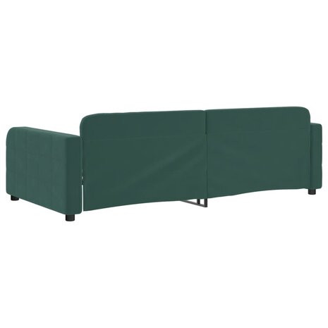 Slaapbank 90x200 cm fluweel donkergroen 5