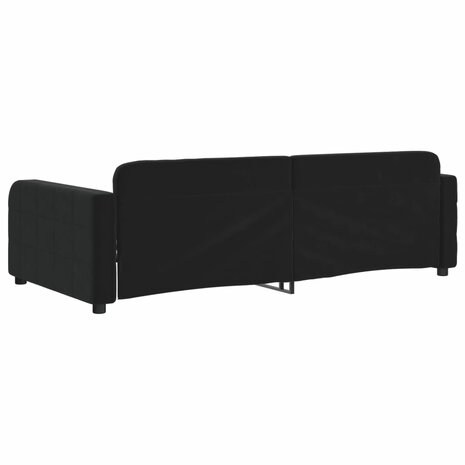 Slaapbank 90x200 cm fluweel zwart 5