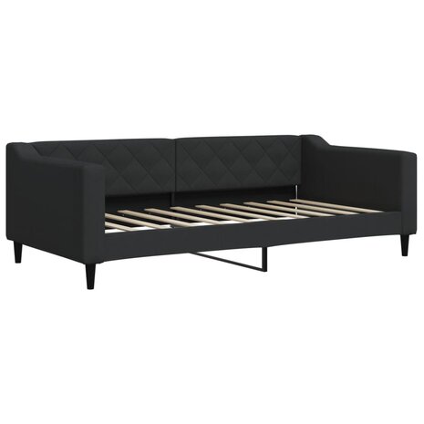 Slaapbank 90x190 cm stof zwart 2