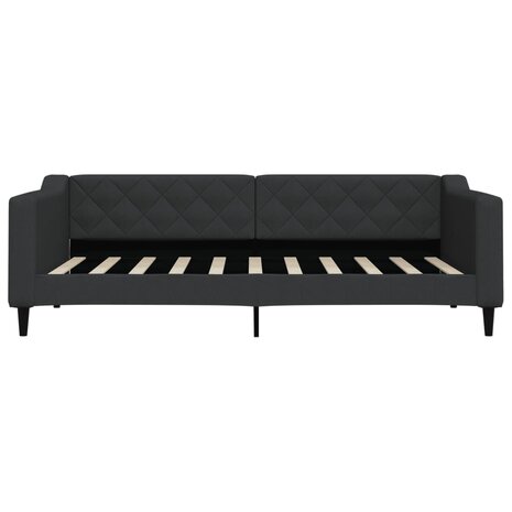 Slaapbank 90x190 cm stof zwart 3