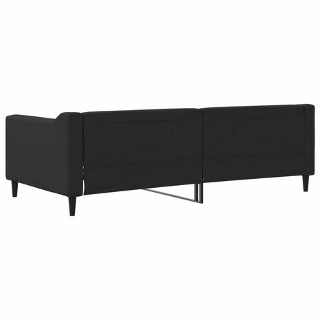 Slaapbank 90x190 cm stof zwart 5
