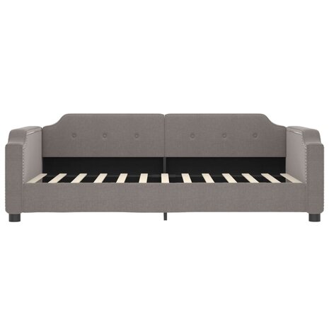 Slaapbank 100x200 cm stof taupe 3