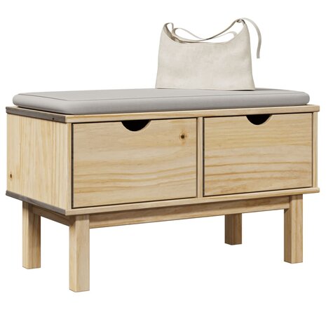 Gangbankje OTTA 80x40x45 cm massief grenenhout 1