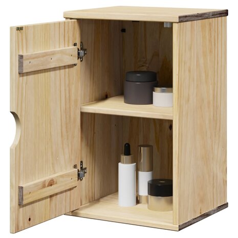 Badkamerwandkast OTTA 35x30x55 cm massief grenenhout 1