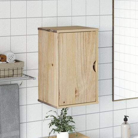 Badkamerwandkast OTTA 35x30x55 cm massief grenenhout 3