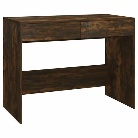 Bureau 101x50x76,5 cm spaanplaat gerookt eikenkleurig 2