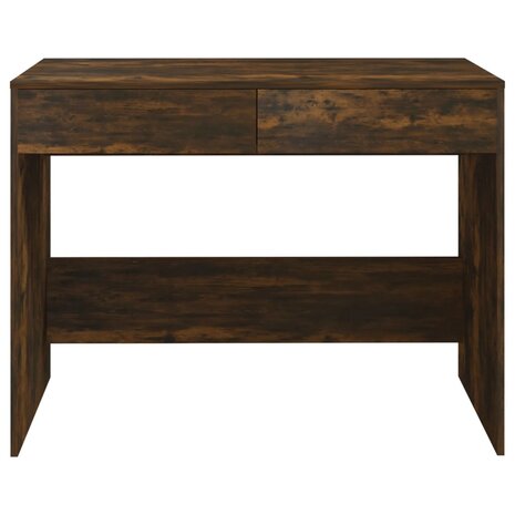 Bureau 101x50x76,5 cm spaanplaat gerookt eikenkleurig 5