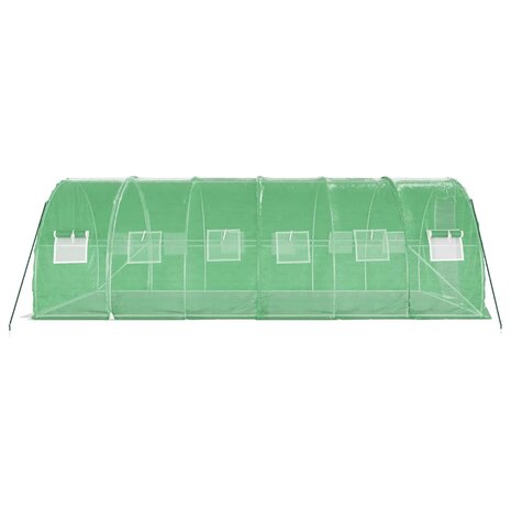Tuinkas met stalen frame 18 m² 6x3x2 m groen 5