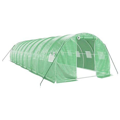 Tuinkas met stalen frame 30 m² 10x3x2 m groen 2