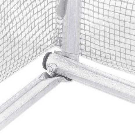 Tuinkas met stalen frame 12 m² 4x3x2 m wit 11