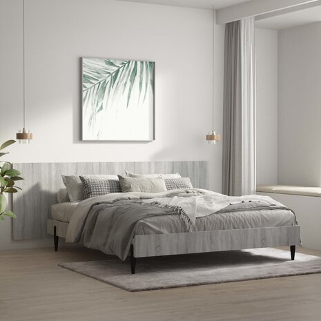Hoofdbord wandmodel 240x1,5x80 cm bewerkt hout grijs sonoma 1