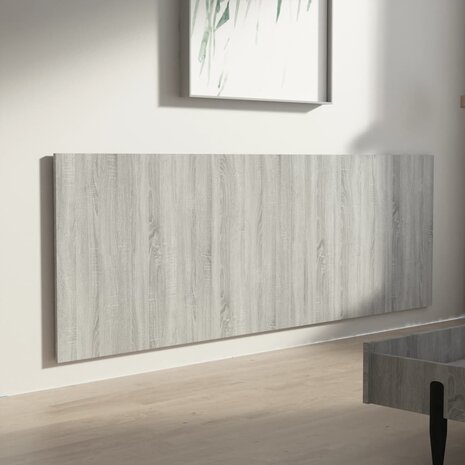 Hoofdbord wandmodel 240x1,5x80 cm bewerkt hout grijs sonoma 4