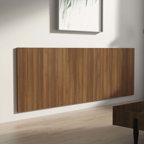 Hoofdbord wandmodel 240x1,5x80 cm bewerkt hout bruin eikenkleur 4