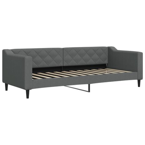 Slaapbank 80x200 cm stof donkergrijs 2