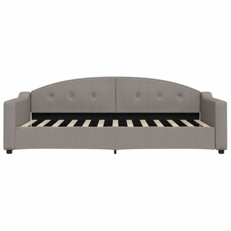 Slaapbank 90x200 cm stof taupe 3