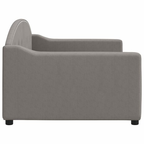 Slaapbank 90x200 cm stof taupe 4