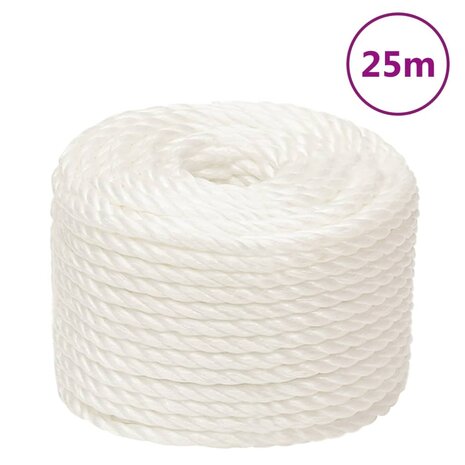 Werktouw 12 mm 25 m polypropeen wit 1